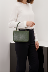 Fineur - Handbag Croco - Green
